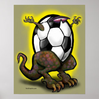 Poster de la bête de football