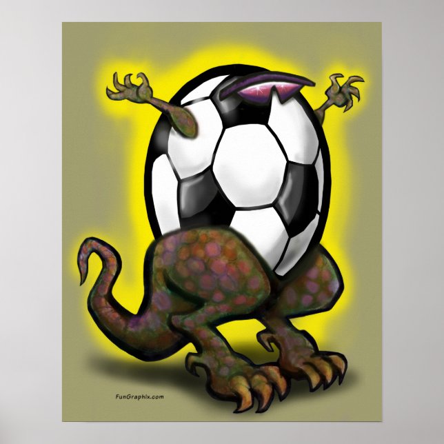 Poster de la bête de football (Devant)