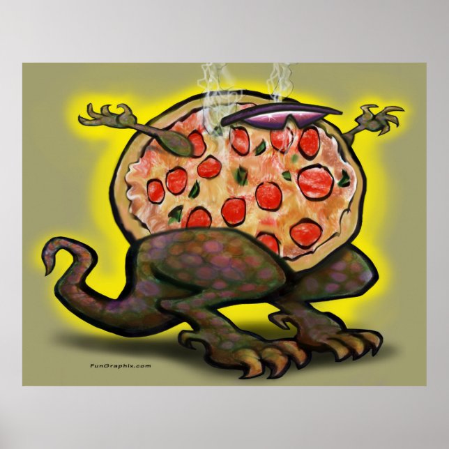 Poster de la bête de pizza (Devant)