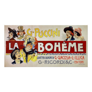 Poster de La Bohème par Giacomo Puccini