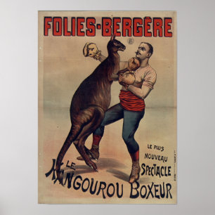 Poster de la boîte de Kangaroo Folies-Bergère