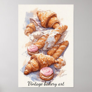 Poster de la boulangerie de cuisine