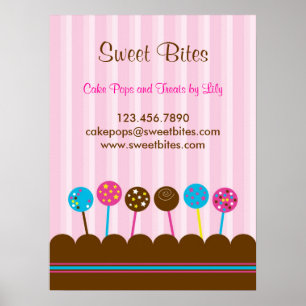 Poster de la boulangerie de pâtisserie