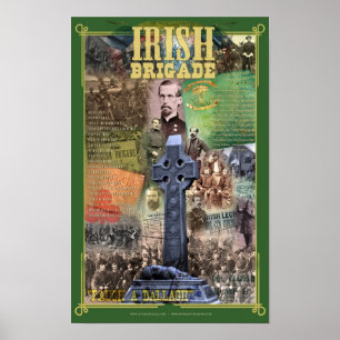 Poster de la Brigade d'Irlande Guerre civile 150