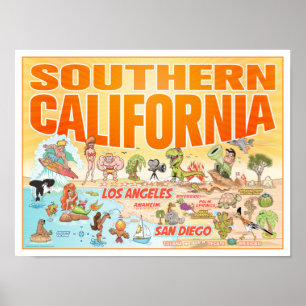 Poster de la Californie du Sud