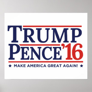 Poster de la campagne Trump Pence 2016