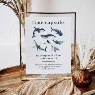 Poster de la capsule de temps Ocean Animaux