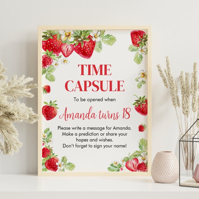 Poster de la capsule du temps fraise (Créateur téléchargé)