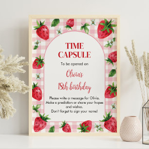 Poster de la Capsule Heure Anniversaire fraise Ber