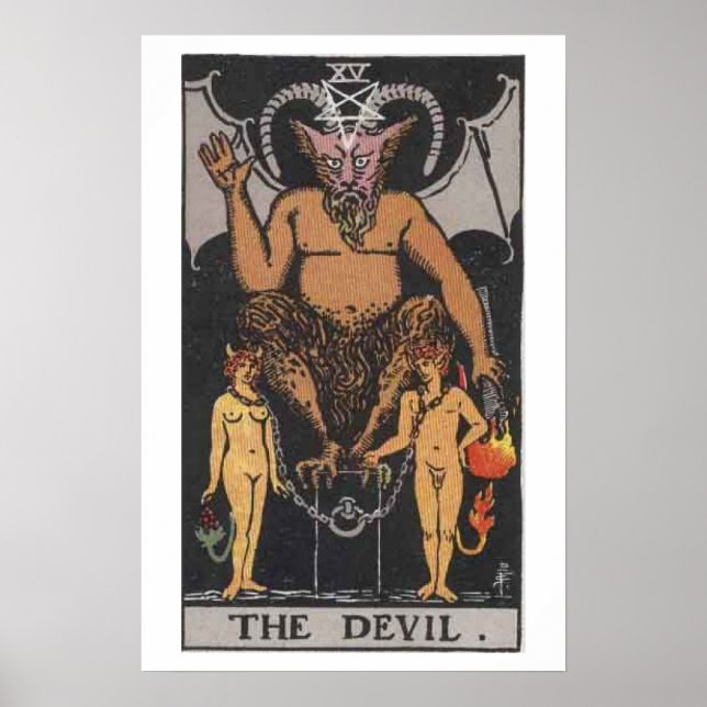 Poster de la carte Devil Tarot (Devant)