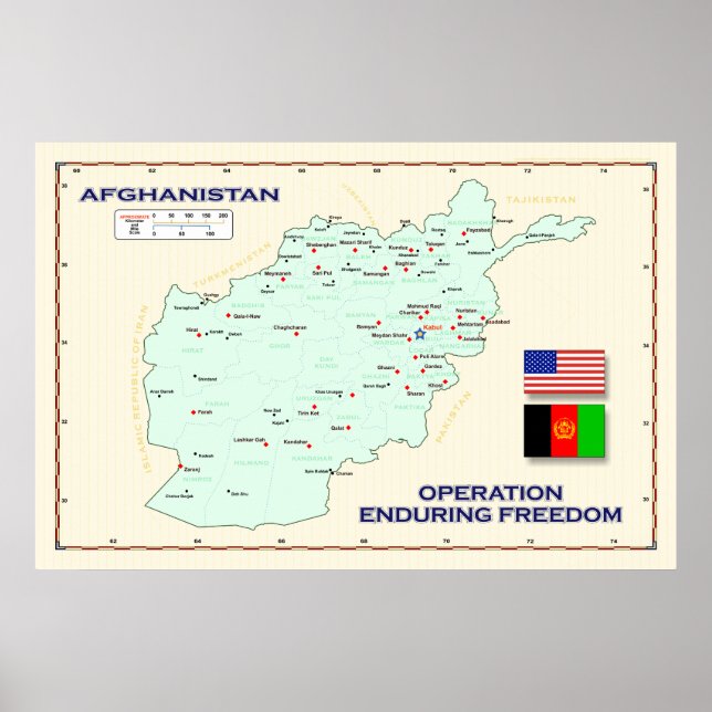 Poster de la carte OEF (Devant)