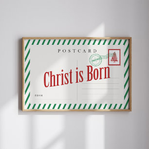 Poster de la carte postale de Noël de Christ