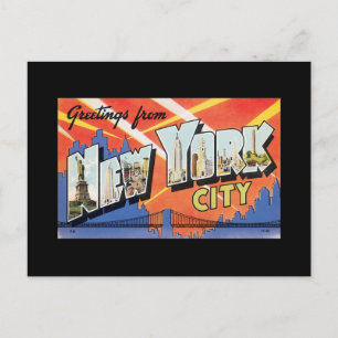 Poster de la carte postale Vintage New York City