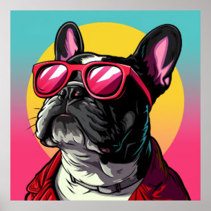 Poster de la carte Tarot Bulldog - Tarot pour Tele