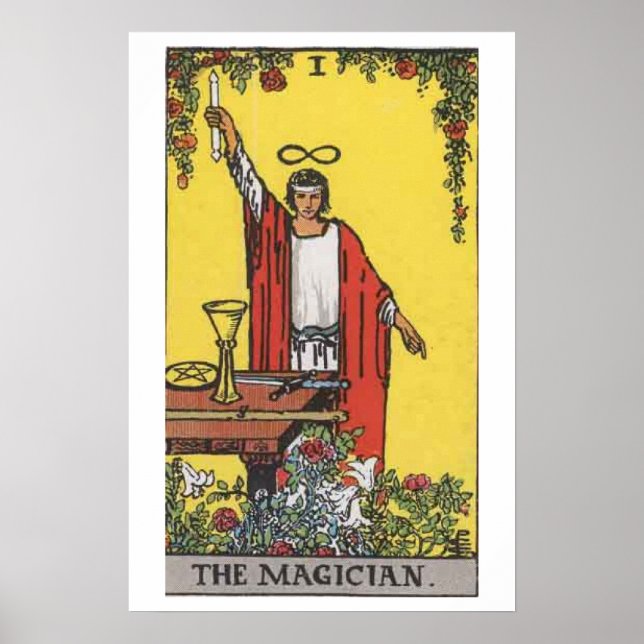 Poster de la carte Tarot Magicien (Devant)