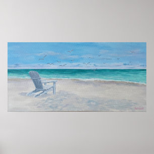 Poster de la chaise Old Adirondack - par Just Dahl