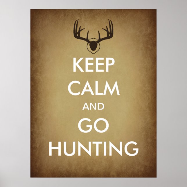 Poster de la chasse au calme et au repos (Devant)