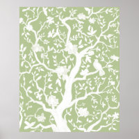 Poster de la Chinoiserie verte 24x30 pouces