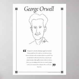 Poster de la citation de George Orwell