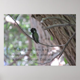 Poster de la citation de l'étude Meister Eckhart