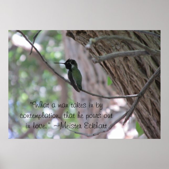 Poster de la citation de l'étude Meister Eckhart (Devant)