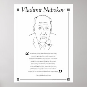 Poster de la citation de Vladimir Nabokov
