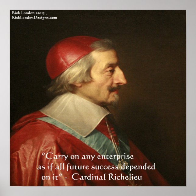 Poster de la citation du cardinal Richelieu (Devant)