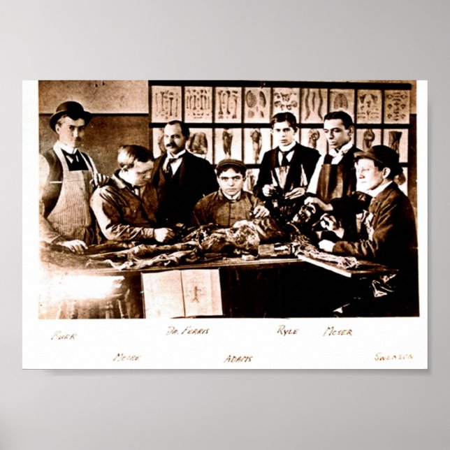 Poster de la classe d'anatomie Médicale Yale (Devant)