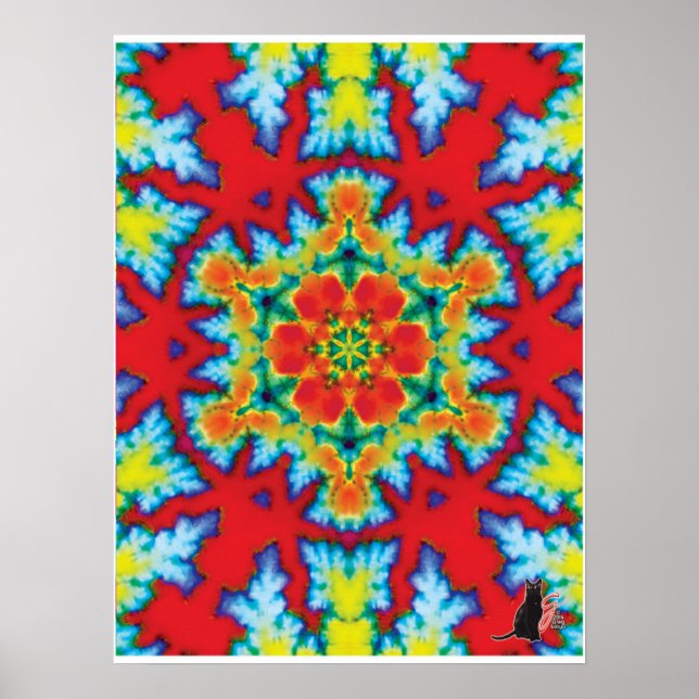 Poster de la collection cinétique Rosey Kaleidosco (Devant)