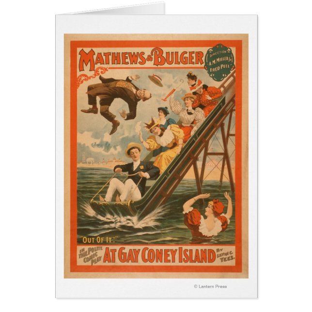 Poster de la comédie musicale "At gay Coney Island (Devant)