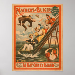 Poster de la comédie musicale "At gay Coney Island