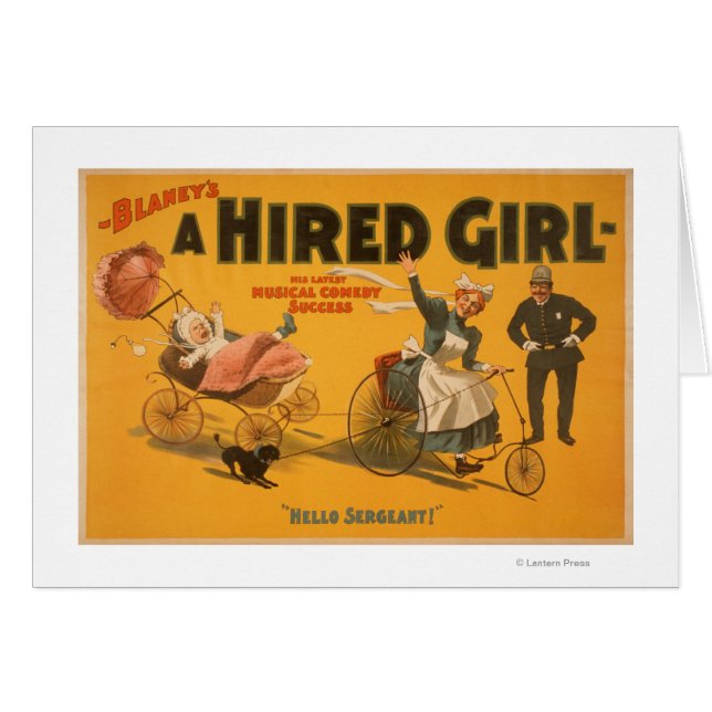 Poster de la comédie "Une fille embauchée" (Devant horizontal)
