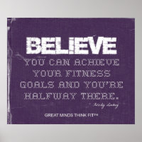 Poster de la condition physique de Purple Denim Be