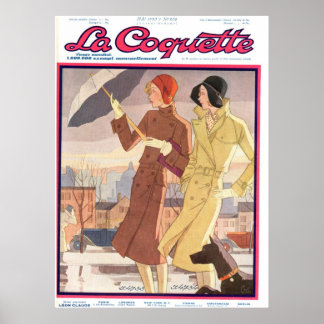 Poster de la Coquette Umbrella Girl
