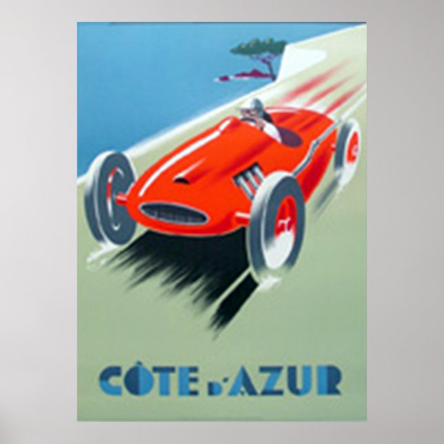 Poster de la Côte d'Azur Art déco (Devant)