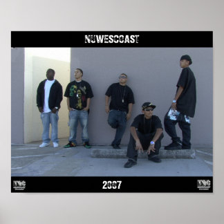 Poster de la côte ouest (18,75 po x 15 po)