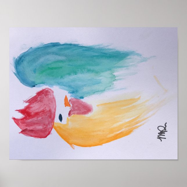 Poster de la couleur aquarelle (Devant)