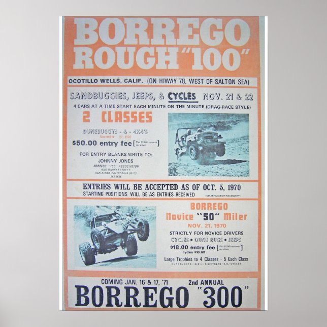 Poster de la course Borrego Rough 100 (Devant)
