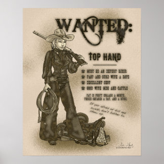 Poster de la cow-girl