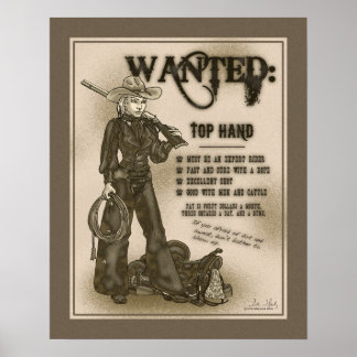 Poster de la cow-girl