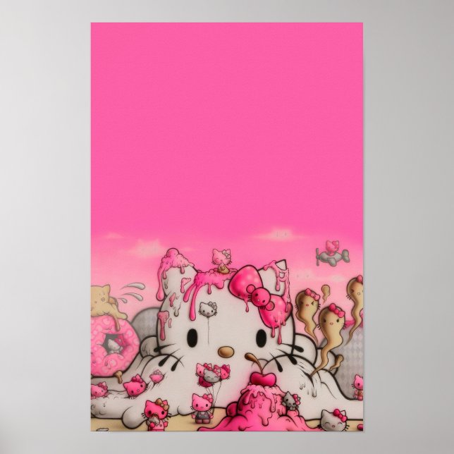 Poster de la crème glacée Kitty (Devant)