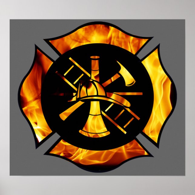 Poster de la Croix Maltaise flamboyante 2 (Devant)