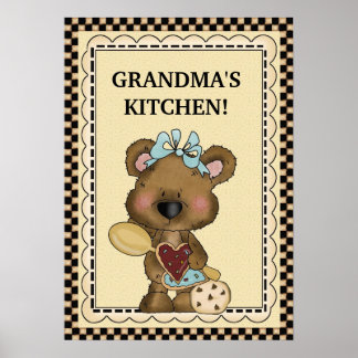 Poster de la cuisine de grand-mère