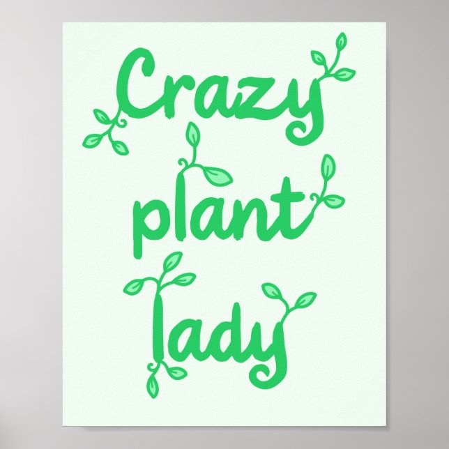 Poster de la dame Plante folle (Devant)