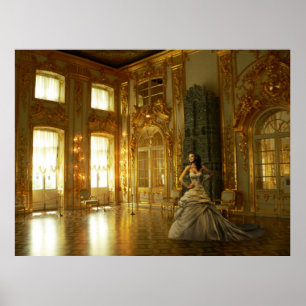 Poster de la danseuse dans une salle de bal