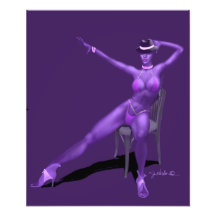 Poster de la danseuse de cabaret