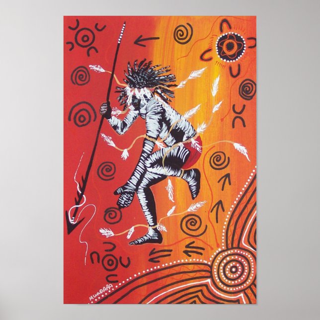 Poster de la danseuse de feu par Mundara (Devant)