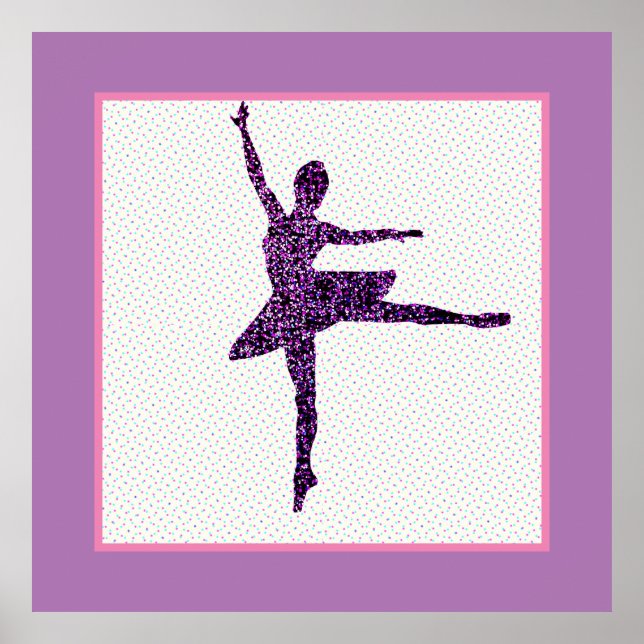 Poster de la danseuse Faux Sparkle Tiny Dot (Devant)