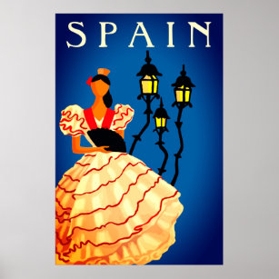 Poster de la danseuse flamenco espagnole