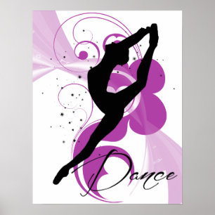 Poster de la danseuse Silhouette